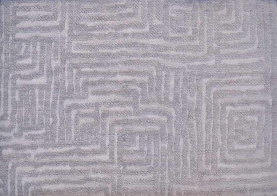Palermo Maze Texture Velvet in Dove Grey