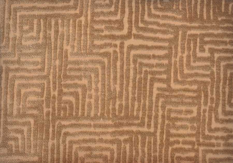Palermo Maze Texture Velvet in Gold